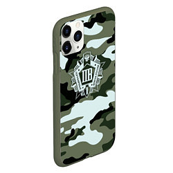 Чехол iPhone 11 Pro матовый Пограничные Войска, цвет: 3D-темно-зеленый — фото 2