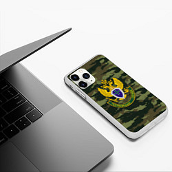 Чехол iPhone 11 Pro матовый Пограничная служба, цвет: 3D-белый — фото 2