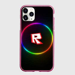 Чехол iPhone 11 Pro матовый Roblox, цвет: 3D-малиновый