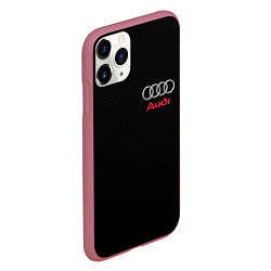 Чехол iPhone 11 Pro матовый AUDI, цвет: 3D-малиновый — фото 2