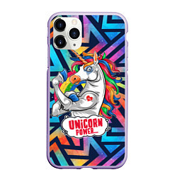 Чехол iPhone 11 Pro матовый Unicorn Power Единорог