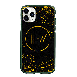 Чехол iPhone 11 Pro матовый TWENTY ONE PILOTS, цвет: 3D-темно-зеленый