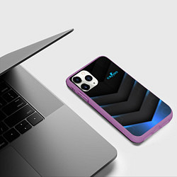 Чехол iPhone 11 Pro матовый Counter-Strike, цвет: 3D-фиолетовый — фото 2