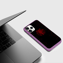 Чехол iPhone 11 Pro матовый Стальной алхимик, цвет: 3D-фиолетовый — фото 2