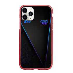 Чехол iPhone 11 Pro матовый Audi RS, цвет: 3D-красный