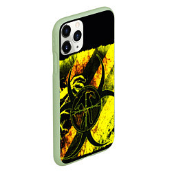 Чехол iPhone 11 Pro матовый BIOHAZARD, цвет: 3D-салатовый — фото 2