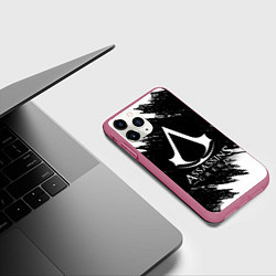Чехол iPhone 11 Pro матовый ASSASSINS CREED, цвет: 3D-малиновый — фото 2