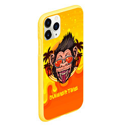 Чехол iPhone 11 Pro матовый Summertime обезьяна, цвет: 3D-желтый — фото 2