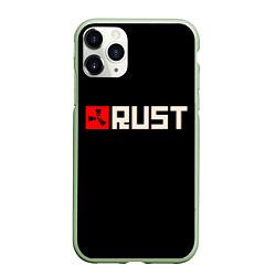 Чехол iPhone 11 Pro матовый RUST, цвет: 3D-салатовый