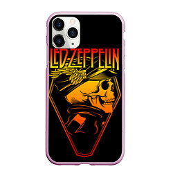 Чехол iPhone 11 Pro матовый Led Zeppelin, цвет: 3D-розовый