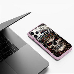 Чехол iPhone 11 Pro матовый Led Zeppelin, цвет: 3D-розовый — фото 2