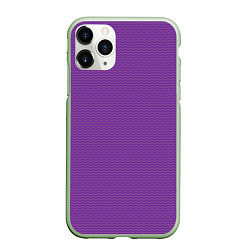 Чехол iPhone 11 Pro матовый Фиолетовая волна