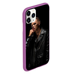 Чехол iPhone 11 Pro матовый Элджей, цвет: 3D-фиолетовый — фото 2