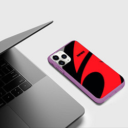 Чехол iPhone 11 Pro матовый Fortnite, цвет: 3D-фиолетовый — фото 2