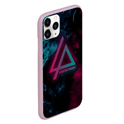 Чехол iPhone 11 Pro матовый LINKIN PARK, цвет: 3D-розовый — фото 2