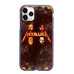 Чехол iPhone 11 Pro матовый Metallica