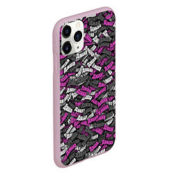 Чехол iPhone 11 Pro матовый Именной камуфляж Даша, цвет: 3D-розовый — фото 2