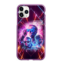 Чехол iPhone 11 Pro матовый Muse, цвет: 3D-фиолетовый