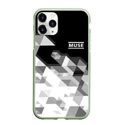 Чехол iPhone 11 Pro матовый Muse, цвет: 3D-салатовый