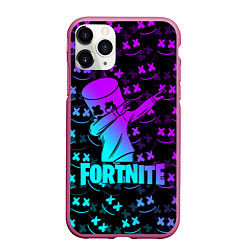 Чехол iPhone 11 Pro матовый FORTNITE X MARSHMELLO