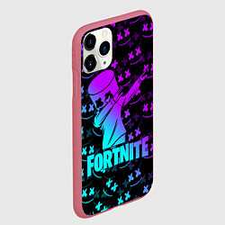 Чехол iPhone 11 Pro матовый FORTNITE X MARSHMELLO, цвет: 3D-малиновый — фото 2