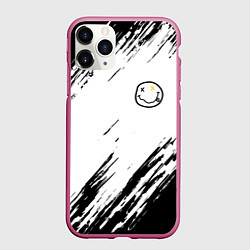 Чехол iPhone 11 Pro матовый NIRVANA, цвет: 3D-малиновый