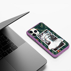 Чехол iPhone 11 Pro матовый Медуза Горгона, цвет: 3D-фиолетовый — фото 2