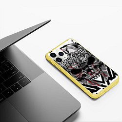 Чехол iPhone 11 Pro матовый Bring Me the Horizon, цвет: 3D-желтый — фото 2
