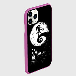 Чехол iPhone 11 Pro матовый ЧУЖОЙ, цвет: 3D-фиолетовый — фото 2
