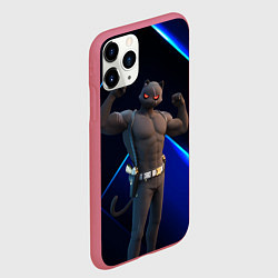 Чехол iPhone 11 Pro матовый Fortnite Meowscles Shadow, цвет: 3D-малиновый — фото 2