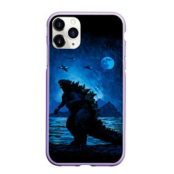 Чехол iPhone 11 Pro матовый GODZILLA