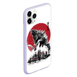 Чехол iPhone 11 Pro матовый GODZILLA, цвет: 3D-светло-сиреневый — фото 2