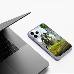 Чехол iPhone 11 Pro матовый HORIZON ZERO DAWN 2020, цвет: 3D-светло-сиреневый — фото 2