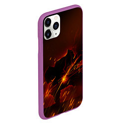 Чехол iPhone 11 Pro матовый KIMETSU NO YAIBA, цвет: 3D-фиолетовый — фото 2