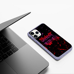 Чехол iPhone 11 Pro матовый SLIPKNOT, цвет: 3D-светло-сиреневый — фото 2