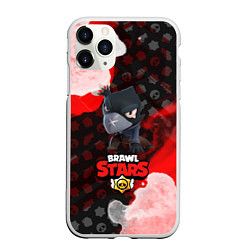 Чехол iPhone 11 Pro матовый BRAWL STARS CROW, цвет: 3D-белый