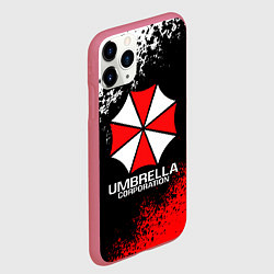 Чехол iPhone 11 Pro матовый RESIDENT EVIL UMBRELLA, цвет: 3D-малиновый — фото 2