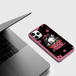 Чехол iPhone 11 Pro матовый KIMETSU NO YAIBA, цвет: 3D-малиновый — фото 2
