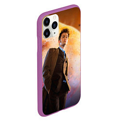 Чехол iPhone 11 Pro матовый DOCTOR WHO, цвет: 3D-фиолетовый — фото 2