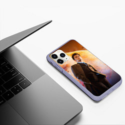 Чехол iPhone 11 Pro матовый DOCTOR WHO, цвет: 3D-светло-сиреневый — фото 2