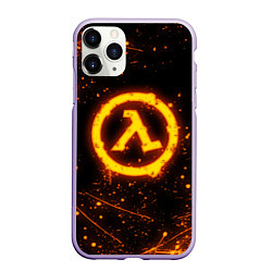 Чехол iPhone 11 Pro матовый HALF-LIFE, цвет: 3D-светло-сиреневый