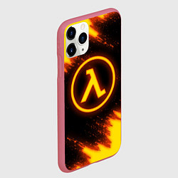 Чехол iPhone 11 Pro матовый HALF-LIFE, цвет: 3D-малиновый — фото 2