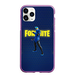 Чехол iPhone 11 Pro матовый FORTNITE NINJA, цвет: 3D-фиолетовый