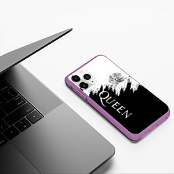 Чехол iPhone 11 Pro матовый QUEEN, цвет: 3D-фиолетовый — фото 2