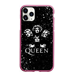 Чехол iPhone 11 Pro матовый QUEEN, цвет: 3D-малиновый