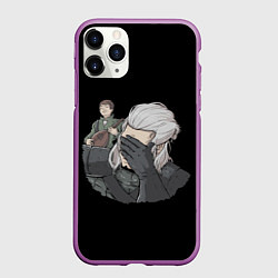 Чехол iPhone 11 Pro матовый The Witcher Facepalm, цвет: 3D-фиолетовый