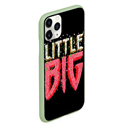 Чехол iPhone 11 Pro матовый Little Big, цвет: 3D-салатовый — фото 2