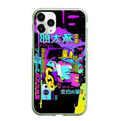 Чехол iPhone 11 Pro матовый JoJo Bizarre Adventure, цвет: 3D-салатовый