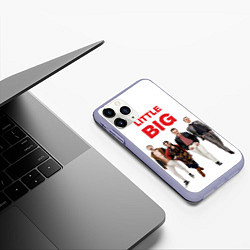 Чехол iPhone 11 Pro матовый Little Big, цвет: 3D-светло-сиреневый — фото 2