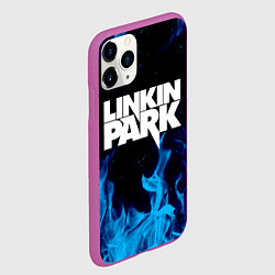 Чехол iPhone 11 Pro матовый LINKIN PARK, цвет: 3D-фиолетовый — фото 2